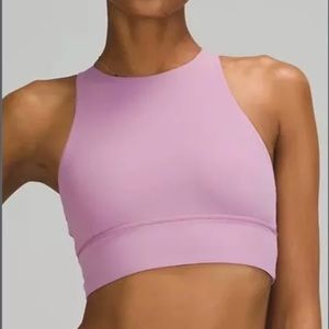 Lulu purple high neck energy bra NWT